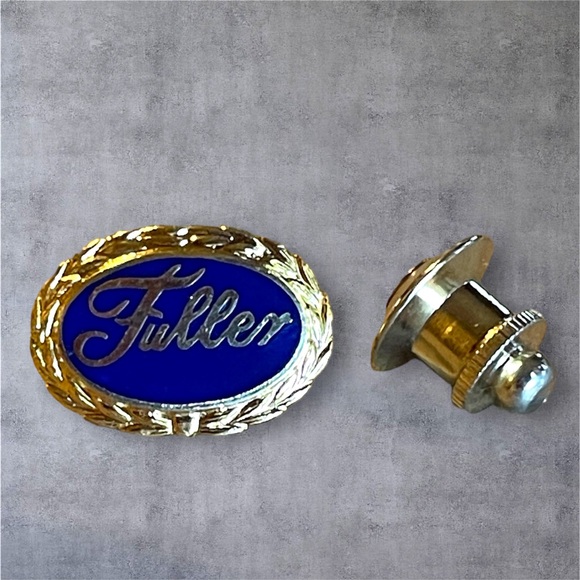 Fuller Boston Employee Service Vintage Pin BACK Tie Tack Lapel Pin Gold Tone - Picture 1 of 7